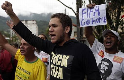 Brezilya’da Dünya Kupası Protestosu