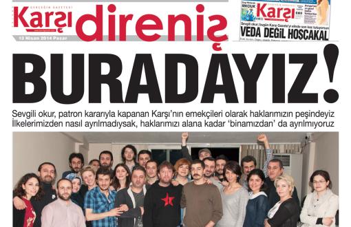 Journalists Support Karşı Newspaper’s Resistance