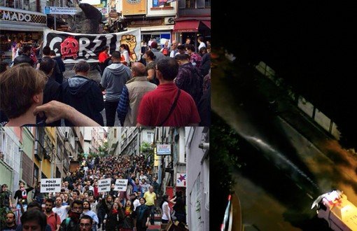 Beşiktaş'tan Taksim'e Yürümek İsteyenlere Gaz ve Su