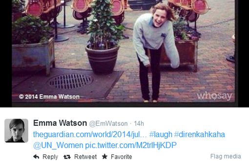 Emma Watson'dan #direnkahkaha Fotoğrafı