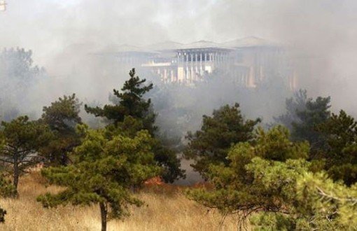 AOÇ'ta Başbakanlık Binası Karşısında Yangın