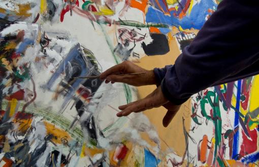 Artist Completes the Painting of Gezi Resistance 