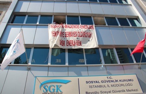 BEDAŞ İşçileri SGK Beyoğlu'nu İşgal Etti