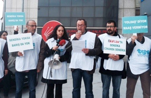 TGS'den Yurt'ta Sendika Hakları İçin CHP İl Başkanlığı Önünde Protesto