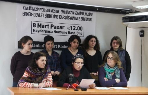 Erkek Şiddetine Karşı Direnen Kadınlar 8 Mart’ta Kadıköy’de
