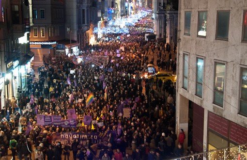 Thousands of Women Take Streets on March 8