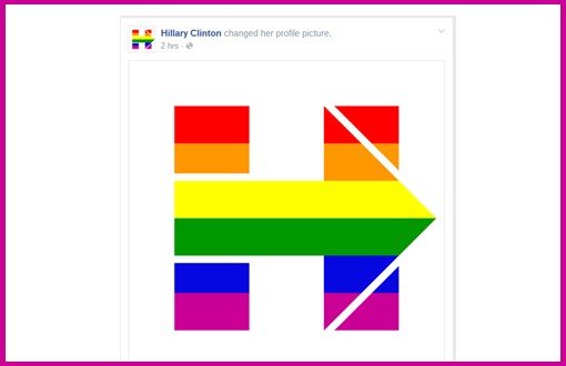 Hillary Clinton'dan Evlilik Eşitliğine Logolu Destek