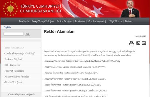 Erdoğan'ın Rektör Atamaları: Üç Seçim Birincisi Açıkta