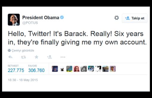 Obama Şahsen Twitter'da