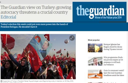 The Guardian: Yükselen Otokrasi Türkiye'yi Tehdit Ediyor