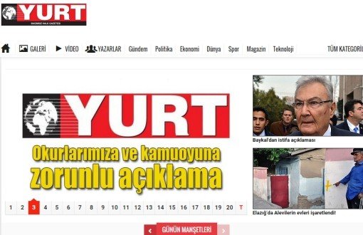 Yurt Gazetesi Bugün Basılmadı