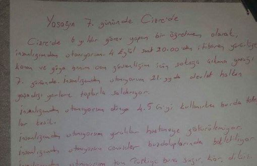 A Teacher from Cizre Tells