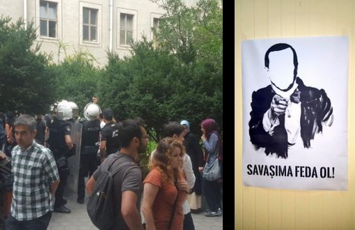 İstanbul Üniversitesi'nde İlk Gün; Polis Afiş Peşinde Kampüse Girdi