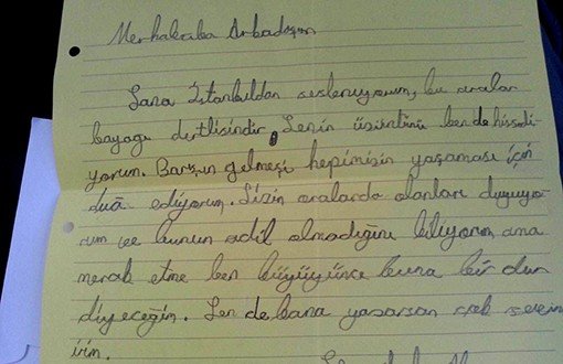 A Letter from 12-Year-Old Alp to Cizre Children