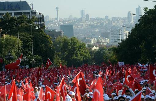 Ankara'da "Teröre Hayır, Kardeşliğe Evet" Yürüyüşü 