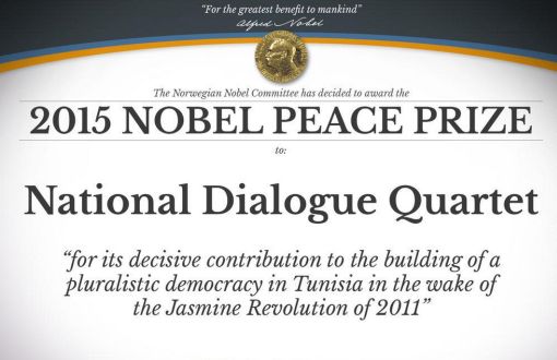 Nobel Barış Ödülü Tunus Ulusal Diyalog Dörtlüsü’ne
