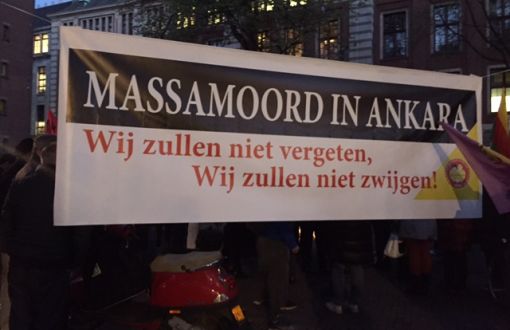 Ankara Katliamı Amsterdam'da Protesto Edildi