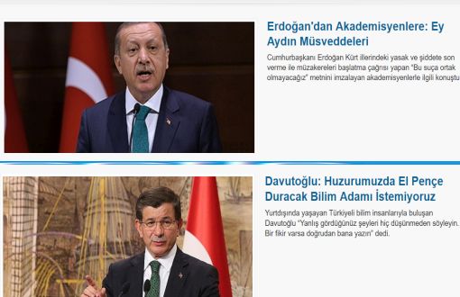 Davutoğlu ile Erdoğan'dan Akademisyenler Hakkında Zıt Açıklamalar