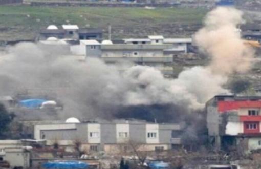 Fire in Building Bombed in Cizre