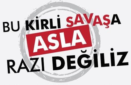 200 Aydından "Suriye'de Savaşa Hayır" Bildirisi