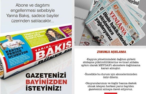 Trustee Committee Stops Distribution of 5 Newspapers of Cihan Medya