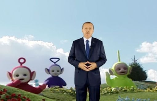 Erdoğan in Teletubbies Garden