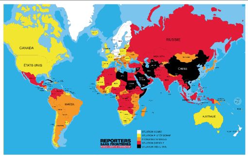 Turkey Drops Off to 151st on Press Freedom Ranking