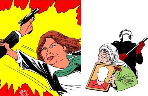 Carlos Latuff'tan Dilek Dündar'a Anneler Günü Kutlaması