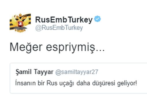 Russian Embassy Replies to AKP’s Tayyar