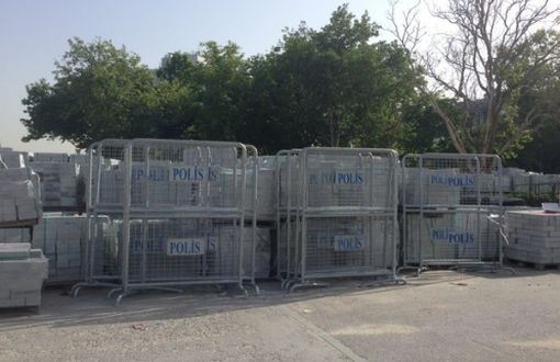 Police Barricade Pile in Gezi
