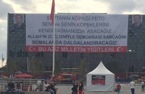 Banner Demanding Capital Punishment Hung on Culture Center