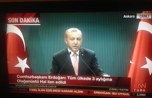 Erdoğan Declares 3-Month State of Emergency