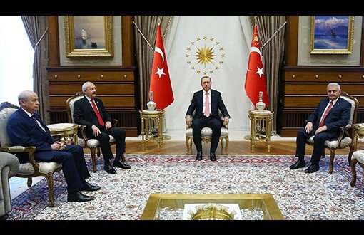 Erdogan bi AKP, CHP û MHPê re hevdîtin pêk anî