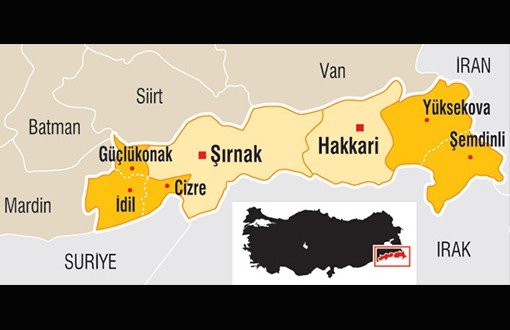 Hakkari-Şırnak to Become District, Yüksekova-Cizre to Become Province