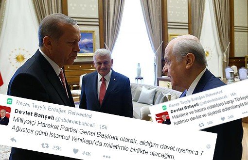 Cumhurbaşkanı Erdoğan'dan Bahçeli’ye Retweet