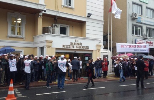 Workers Go On Strike at Bakırköy Municipality
