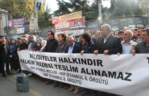 Kışanak ve Anlı'nın Serbest Bırakılması İçin Galatasaray'da Eylem