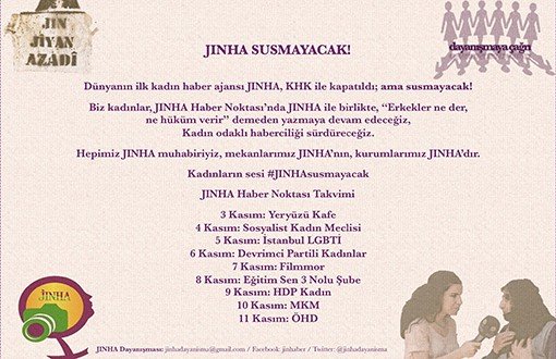 Kadın Örgütlerinden "JINHA Haber Noktası" Kampanyası