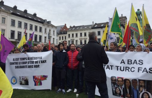 Brüksel’de HDP Operasyonu Protestosu: AB Türkiye’ye Ambargo Uygulamalı