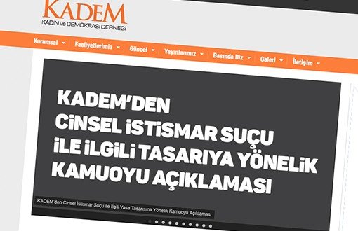 KADEM'den "İstismar Önergesi"ne Eleştiri
