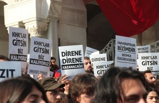 Protest in Beyazıt Against State of Emergency, Statutory Decrees