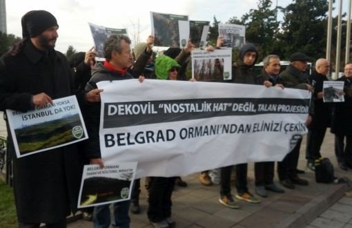 KOS'tan Dekovil Hattına Karşı Eylem: Belgrad Ormanı Raylara Bölünemez