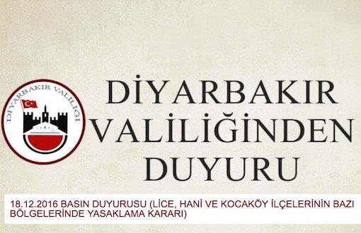 Diyarbakır'da 21 Mahallede Sokağa Çıkma Yasağı