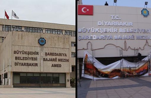 Diyarbakır Belediyesi'nin Kürtçe-Türkçe Tabelası Yenilendi
