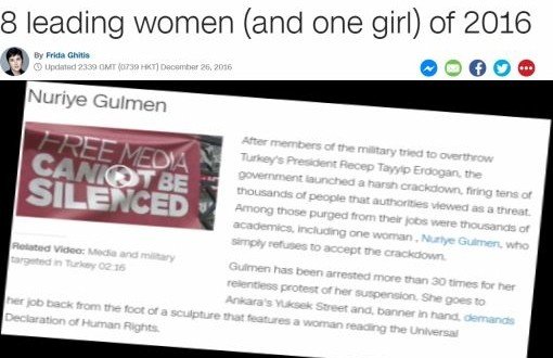 CNN Shows Gülmen as One of 8 Leading Women of 2016