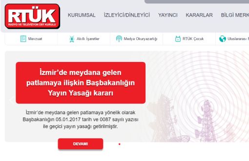 İzmir'deki Bombalı Saldırıya Yayın Yasağı