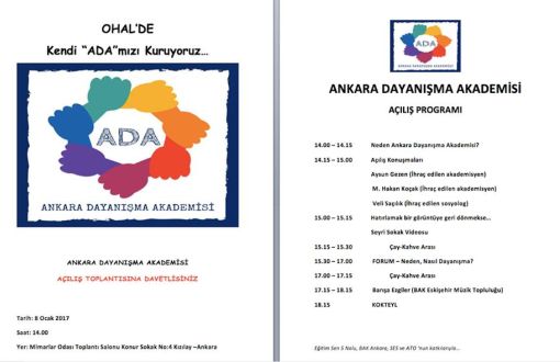 ADA: Ankara Dayanışma Akademisi Kuruldu
