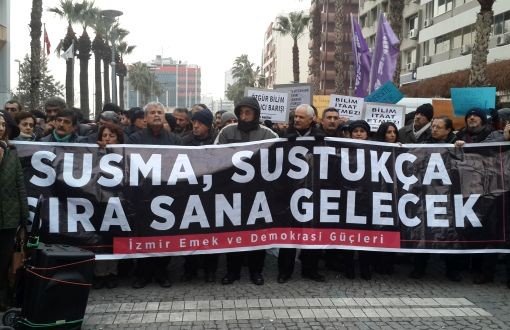 KHK İhraçları İzmir'de Protesto Edildi