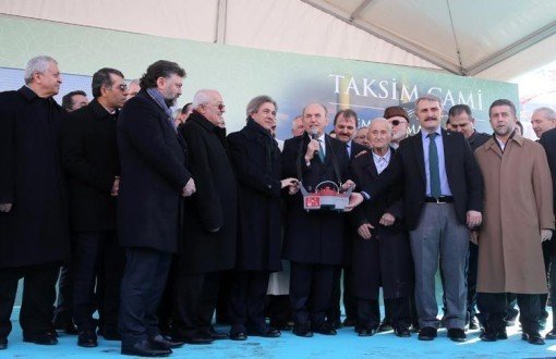 Taksim'de Caminin Temeli Atıldı