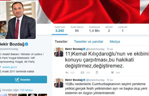 "Fesih Yetkisi Yok" Diyen Adalet Bakanına Twitterdan Yanıtlar